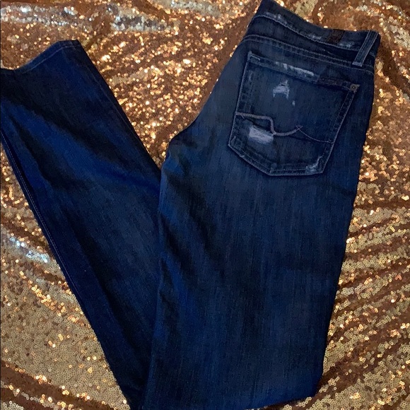 7 For All Mankind Roxanne Jeans Size 27 - Picture 8 of 10